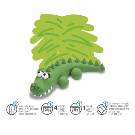plastilina moale model crocodil [1]
