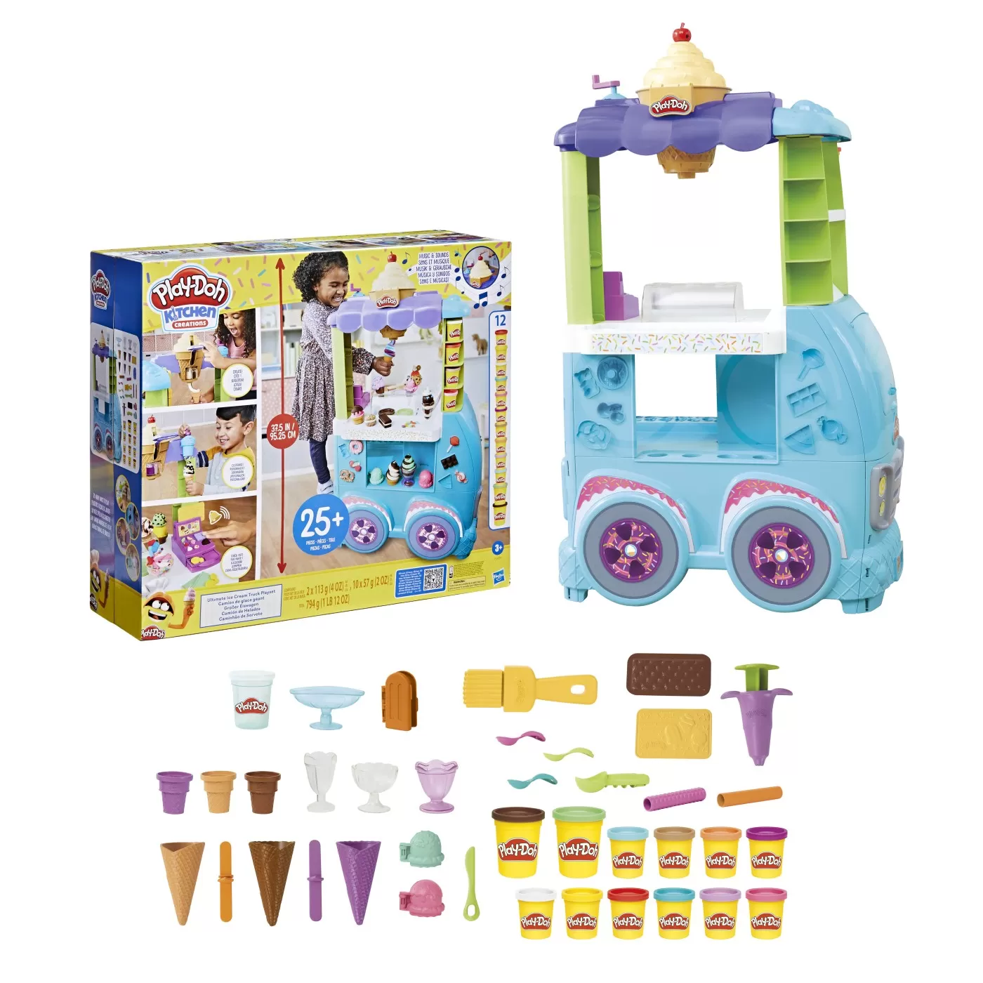 Plastilină - PLAYDOH CAMION DE INGHETATA