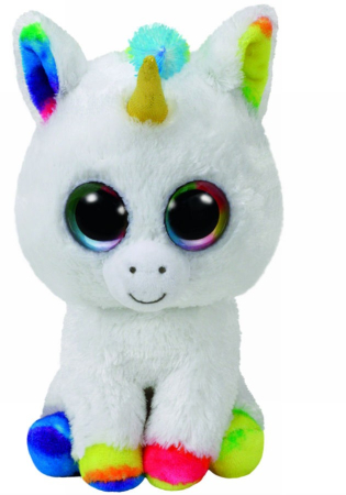 Jucării de pluș - PLUS TY 24CM BOOS PIXY UNICORN ALB