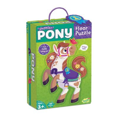 Jucării copii 5-6 ani - Pony floor puzzle - Puzzle de podea in forma de ponei