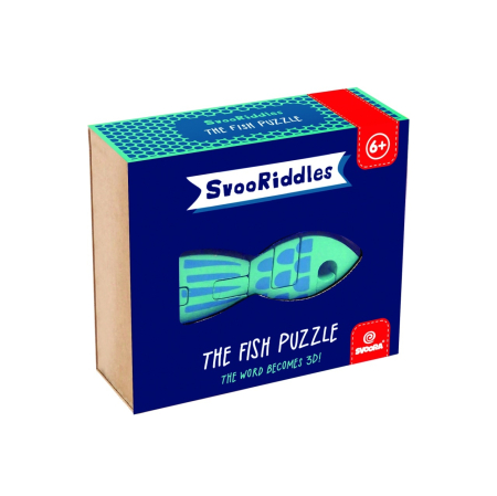 Jocuri educative - Puzzle 3D din lemn Peste, Svoora