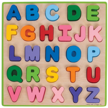 Jucării copii 5-6 ani - Puzzle colorat - alfabet
