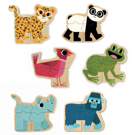 Puzzle cu magneti Djeco Mixanimo [1]