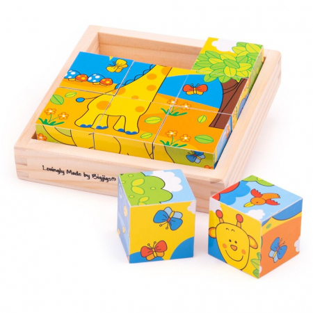 Jucării - Puzzle cubic safari
