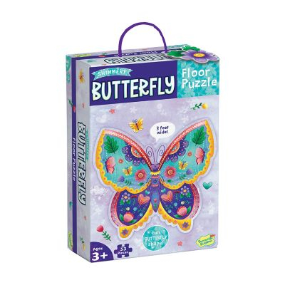 Puzzle - Puzzle de podea în forma de fluture – Butterfly Floor Puzzle