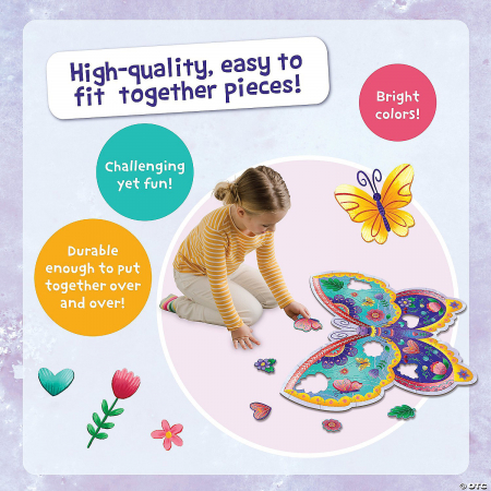 Puzzle de podea în forma de fluture – Butterfly Floor Puzzle [4]