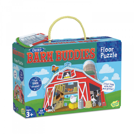 Padlójátékok - Peaceable Kingdom-Puzzle de podea in forma de hambar, Barn budies floor puzzle, Peaceable Kingdom