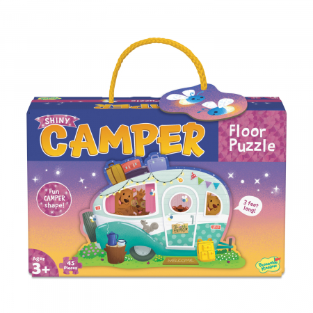 Puzzle de podea - Peaceable Kingdom Puzzle de podea in forma de rulota Camper floor puzzle