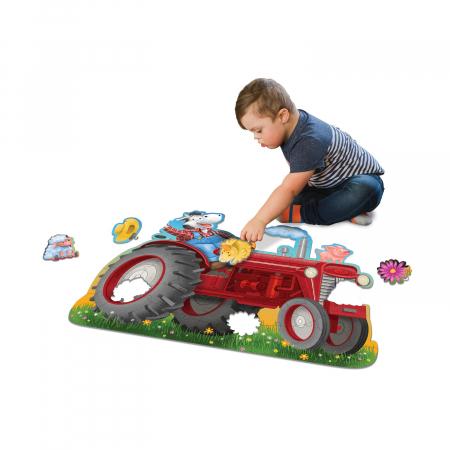Puzzle de podea in forma de tractor, Shiny Tractor Floor Puzzle [2]