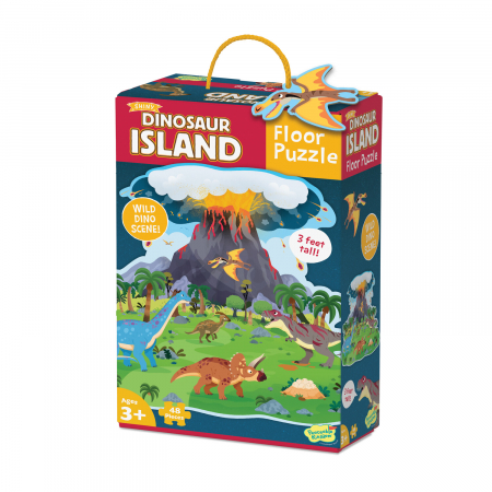 Puzzle de podea Insula dinozaurilor, Dinosaur island floor puzzle, Peaceable Kingdom [1]