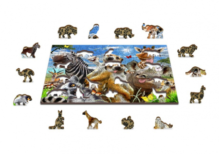 Puzzle din lemn, Bine ai venit in Africa, 200 piese [3]