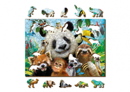Puzzle din lemn, Bine ai venit in jungla, 200 piese [4]