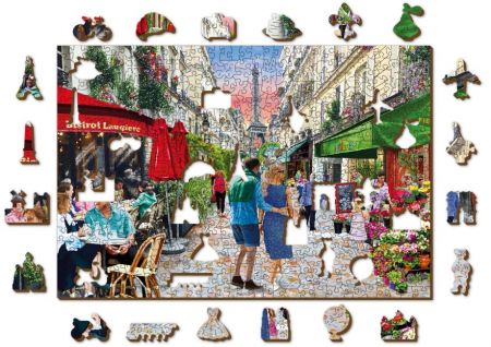 Puzzle din lemn, Bistro din Paris, 505 piese [4]