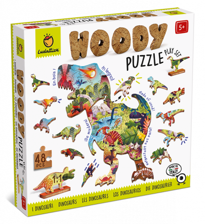 Puzzle - Puzzle din lemn - Dinozaurii