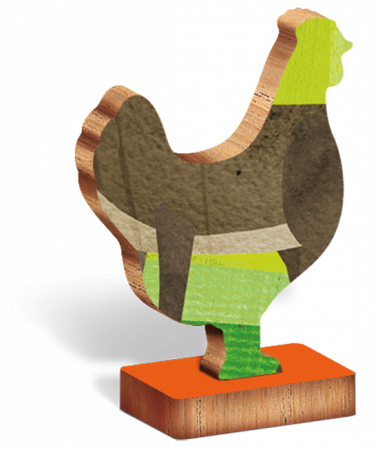 Puzzle din lemn - Ferma [4]