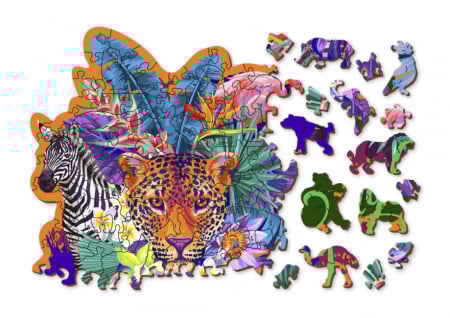 Puzzle din lemn, Jungla, 155 piese [2]