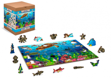 Puzzle din lemn, Paradisul subacvatic, 200 piese [1]