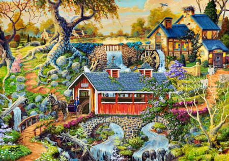 Puzzle din lemn, Viata la tara, 200 piese [5]
