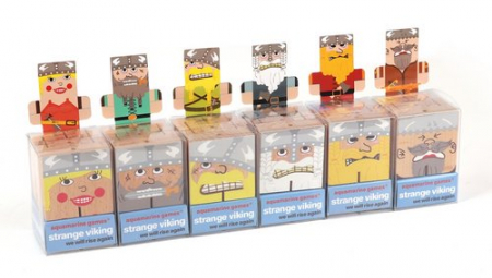 Jocuri educative - Puzzle din lemn, Vikingi amuzanti