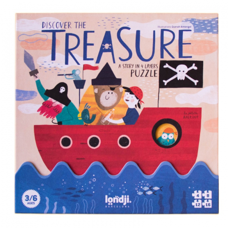 Jocuri educative - Puzzle Gaseste comoara, Londji