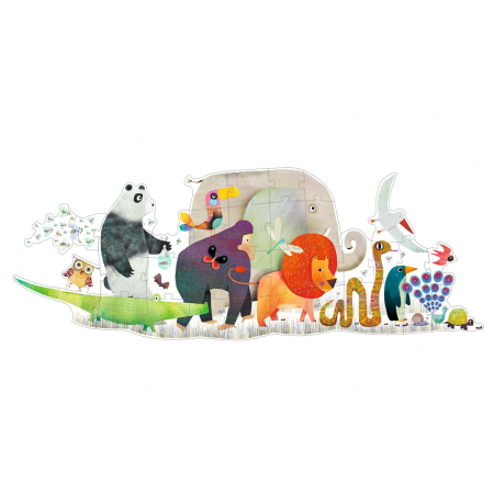 Puzzle gigant Djeco Parada animalelor [1]