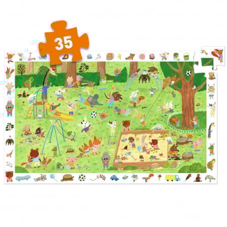 Puzzle observatie Gradina micilor prieteni, Djeco [2]