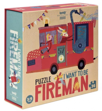 Jucării copii 5-6 ani - Puzzle Pompieri
