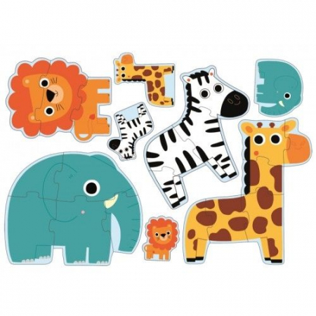 Puzzle progresiv in junglă Djeco [1]