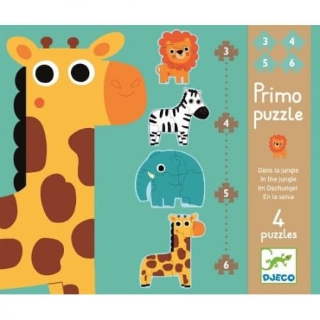Puzzle - Puzzle progresiv in junglă Djeco