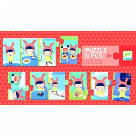 Puzzle - Puzzle trio Djeco activități de peste zi