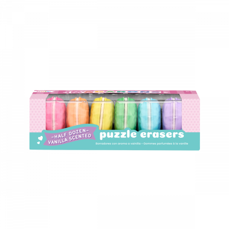 Creioane Colorate - Radiere parfumate Macarons - Set de 6