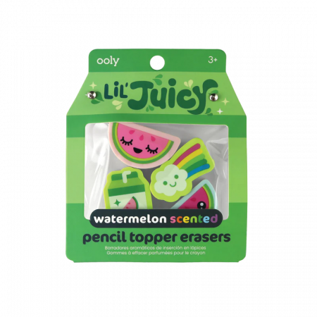Rechizite școlare - Radiere topper parfumate Lil' Juicy, Pepene verde