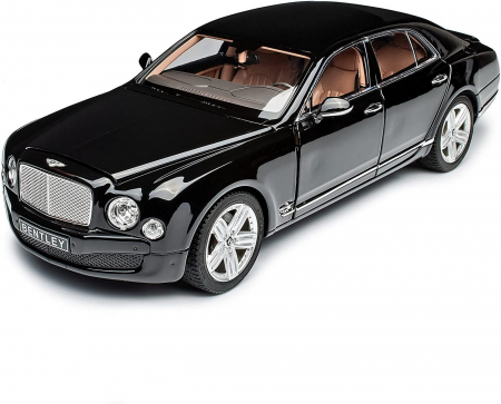 Mașină metalică Bentley Mulsanne neagră cu scara 1 la  18 [2]