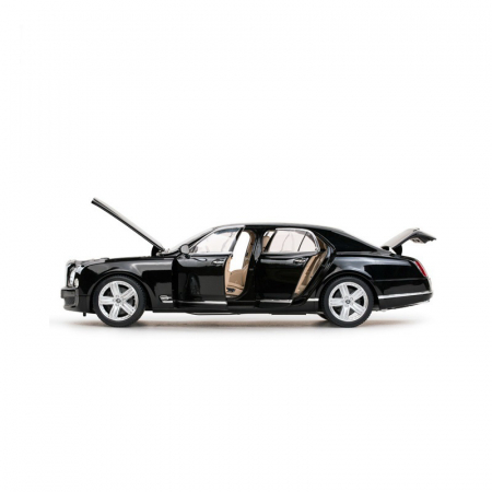Mașină metalică Bentley Mulsanne neagră cu scara 1 la  18 [4]