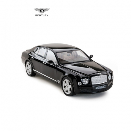 Mașină metalică Bentley Mulsanne neagră cu scara 1 la  18 [6]