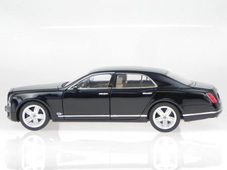 Mașină metalică Bentley Mulsanne neagră cu scara 1 la  18 [7]