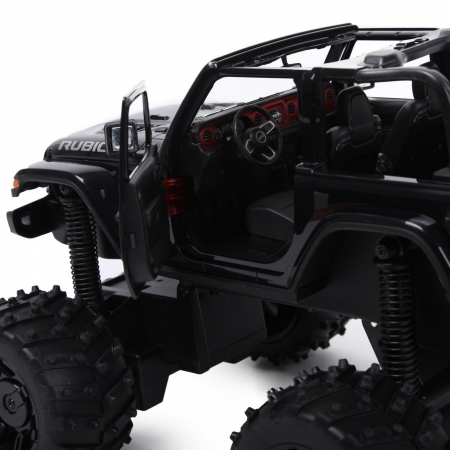 Mașină cu telecomandă Jeep Wrangler JL negru cu scara 1 la 14 [4]