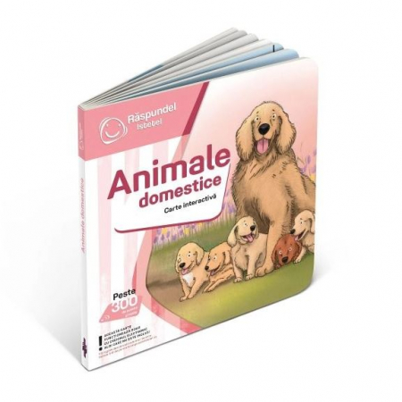 Jucării copii 3-4 ani - Răspundel Istețel Carte Interactivă Animale Domestice