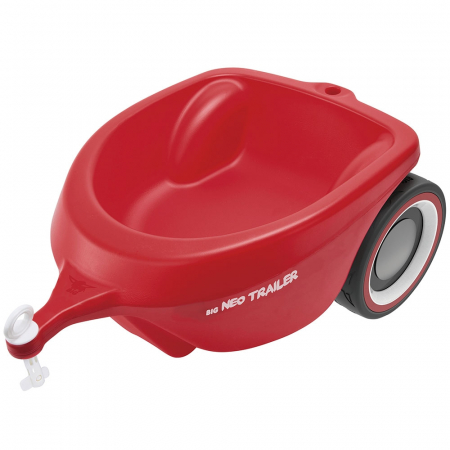 Mașinuțe, tractoare și excavatoare - Remorca Big Bobby Car Neo red