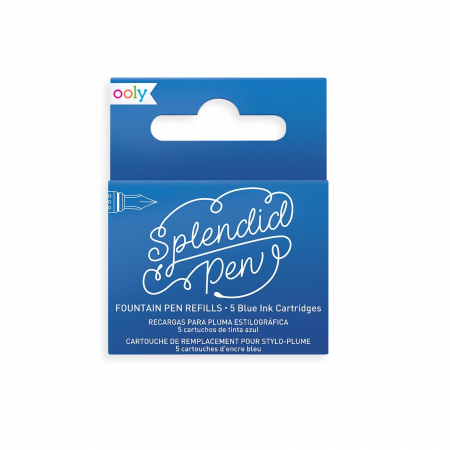 Stilouri și pixuri - Rezerve Splendid pentru stilouri - cerneala albastra, set de 5