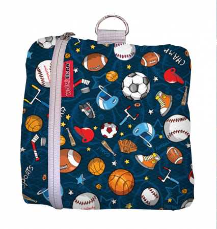 Rechizite școlare - Rucsac pliabil design mingii