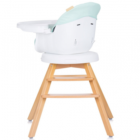 Mama și bebe - Scaun de masa cu sezut rotativ Chipolino Rotto 3 in 1 avocado