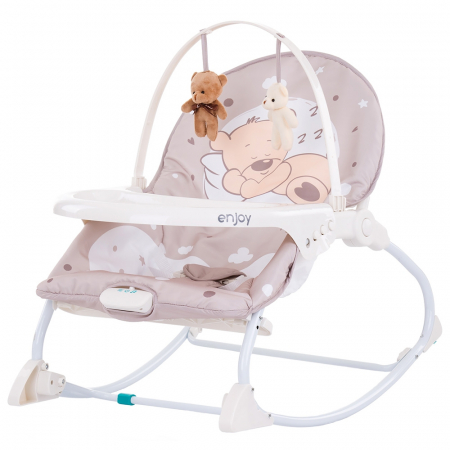 Mama și bebe - Scaunel balansoar Chipolino Enjoy beige