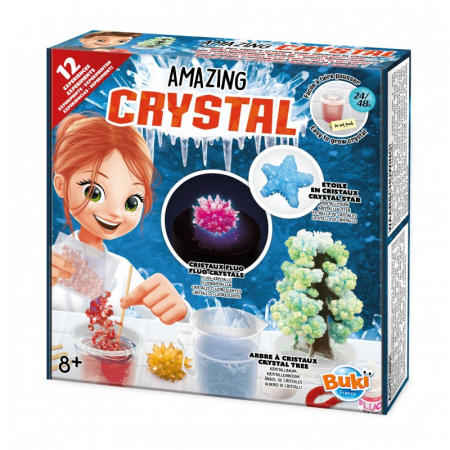 Jucării copii 10+ - Set 12 experimente cu efect de cristalizare-Amazing Crystals
