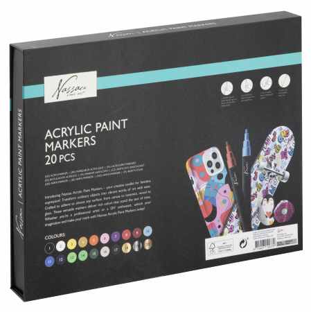 Set 20 markere acrilice, Fine Art, Nassau [1]