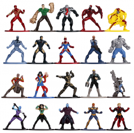 Set 20 de figurine metalice cu eroii Marvel și figurină Iron Man inclusă [3]
