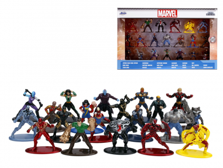 Figurine - Set 20 de figurine metalice cu eroii Marvel și figurină Iron Man inclusă