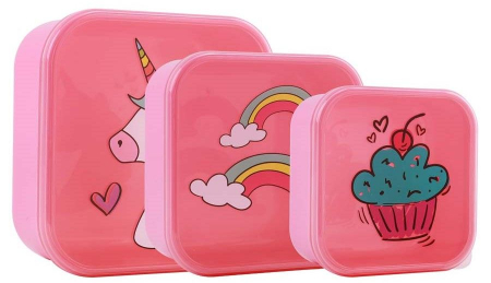 Cadouri 3 ani - iTotal-Set 3 cutii pentru alimente, design dinozaur