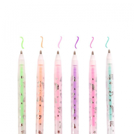 Set 6 mini pixuri parfumate cu gel, model unicorn [1]