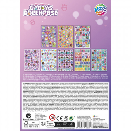 Set abtibilduri cu sclipici, A5, 8 foi, Gabby's Dollhouse [1]
